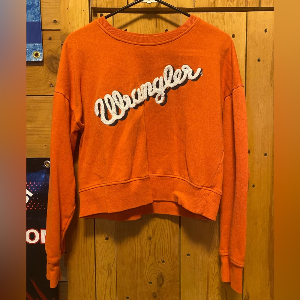 Wrangler Women's Orange Sweatshirt